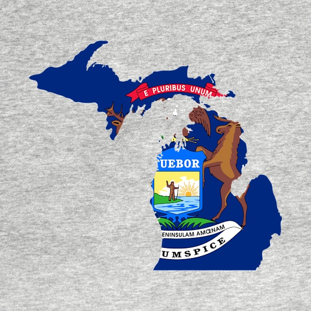 Michigan Flag by Room Thirty Four